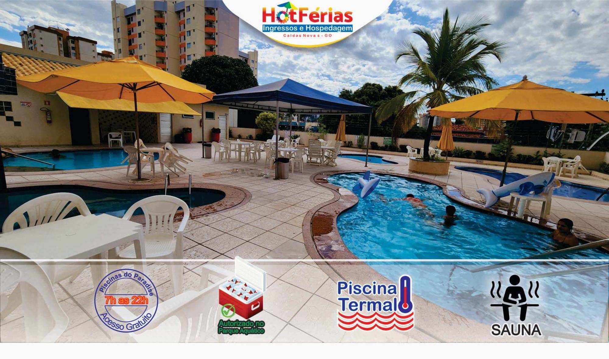 Flat Paradise, Piscinas Termais, Proximo Ao Centro - Hotferias كلدس نوفاس المظهر الخارجي الصورة