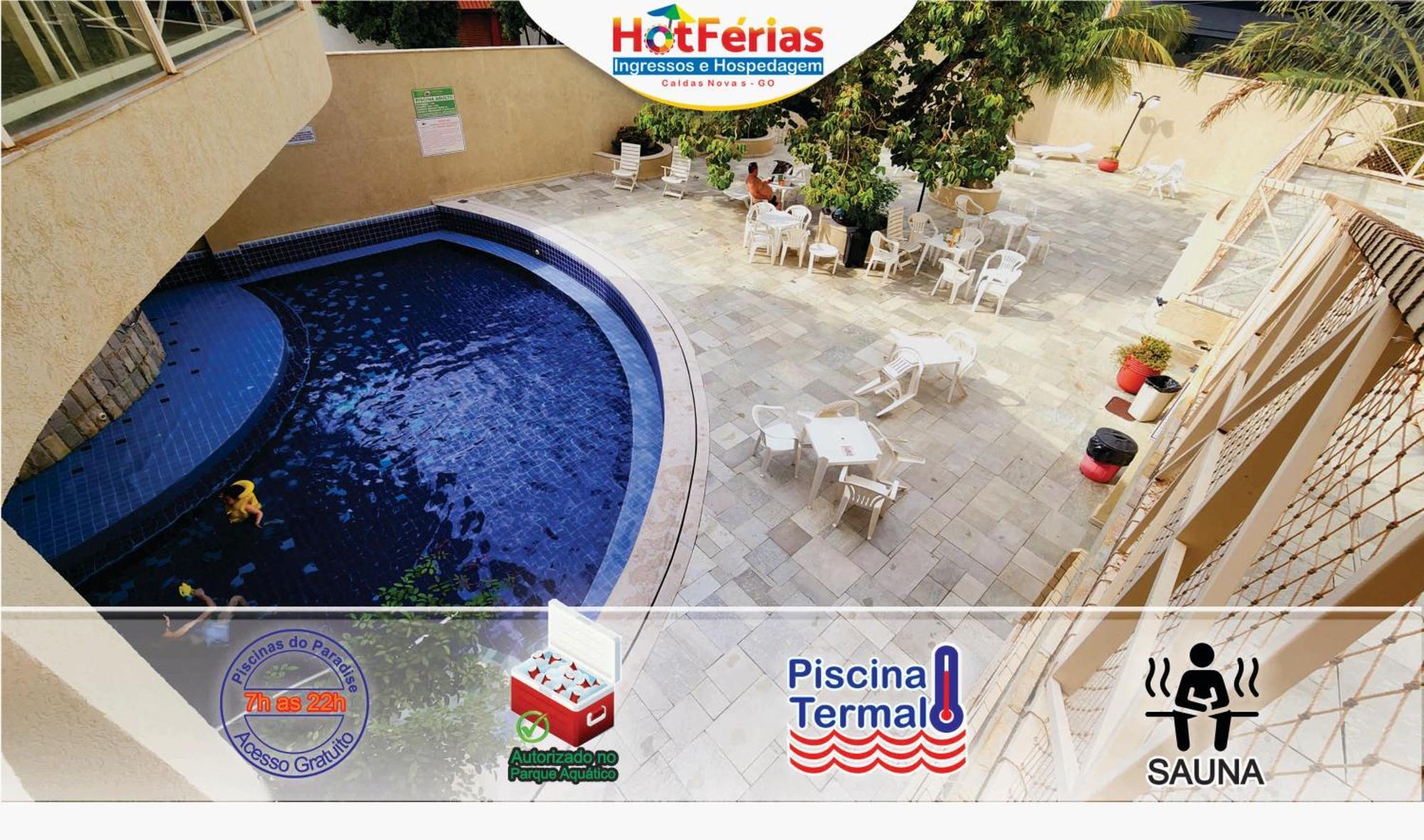 Flat Paradise, Piscinas Termais, Proximo Ao Centro - Hotferias كلدس نوفاس المظهر الخارجي الصورة